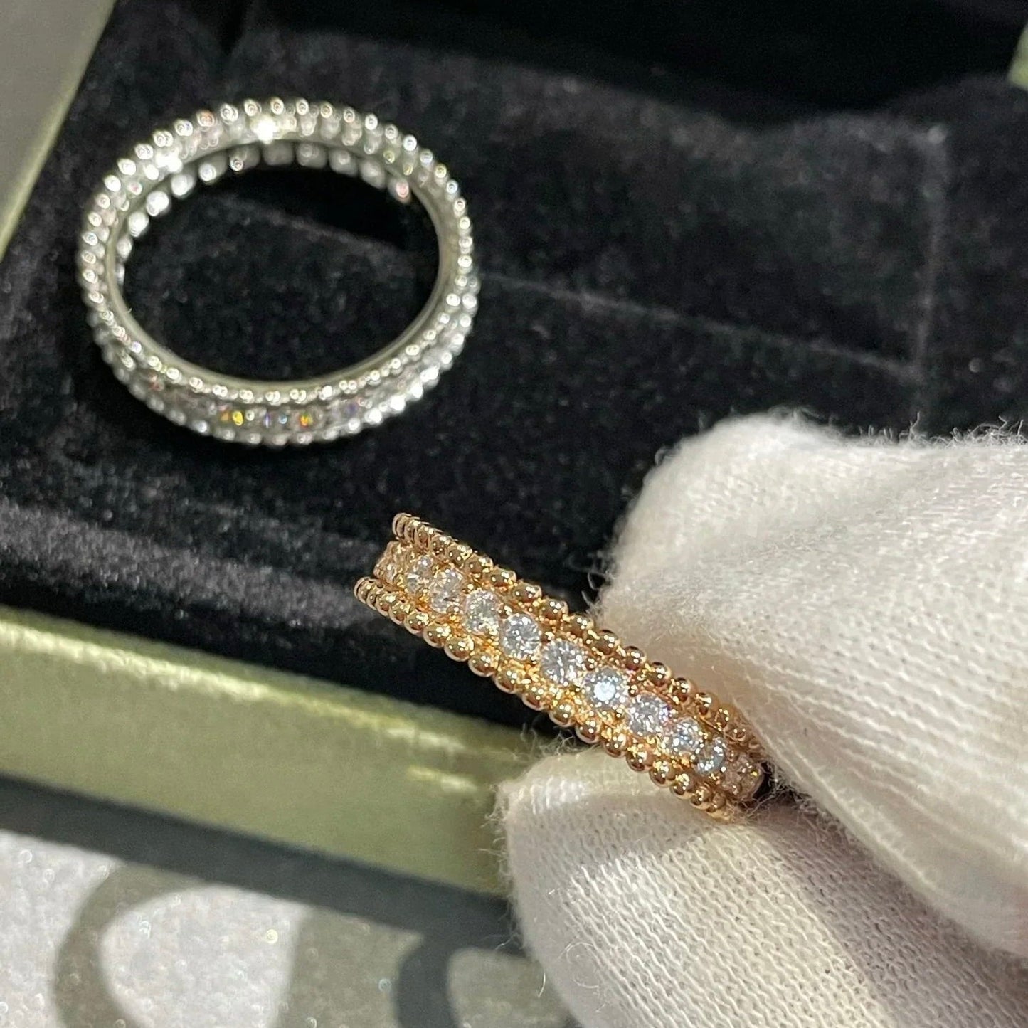 [BLUE TEARS]PERLEE DIAMOND ROSE GOLD RING