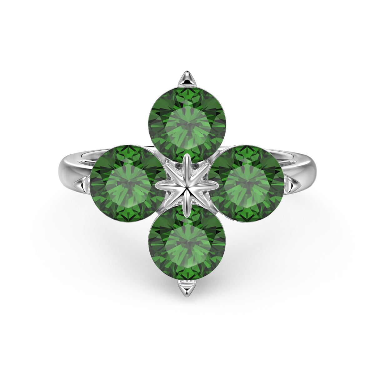 [Nova Jewelry]Four-Leaf Clover Eight-Pointed Star Ring