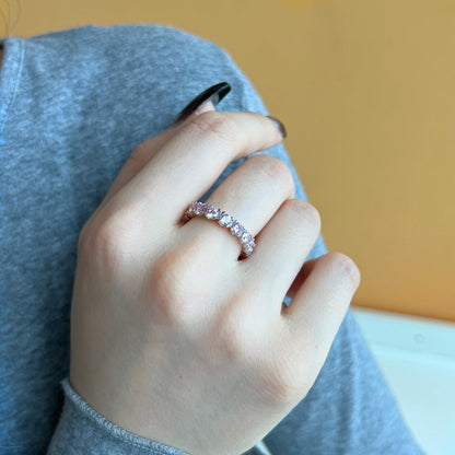 [Nova Jewelry]Eternity Round Cut Tennis Ring