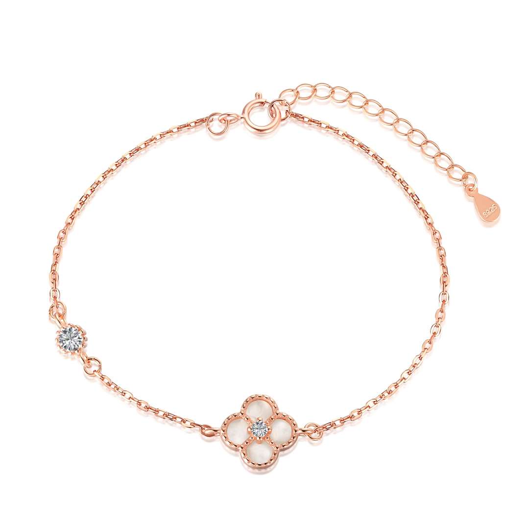 [Nova Jewelry]Delicate Four Leaf Clover Bracelet