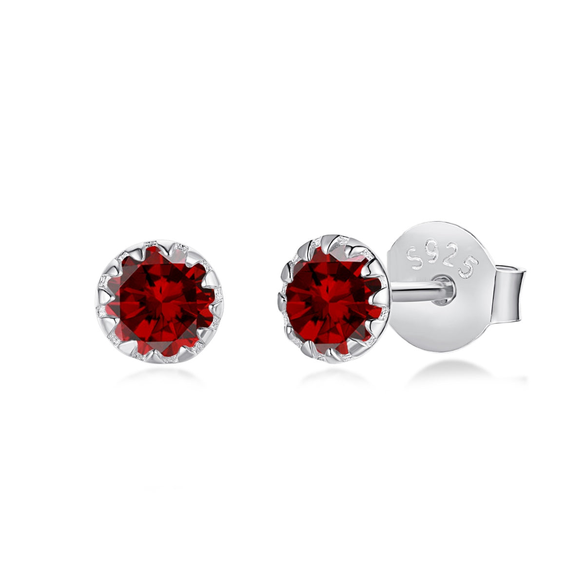 [Nova Jewelry]Sparkling Colorful Round Shape Earrings