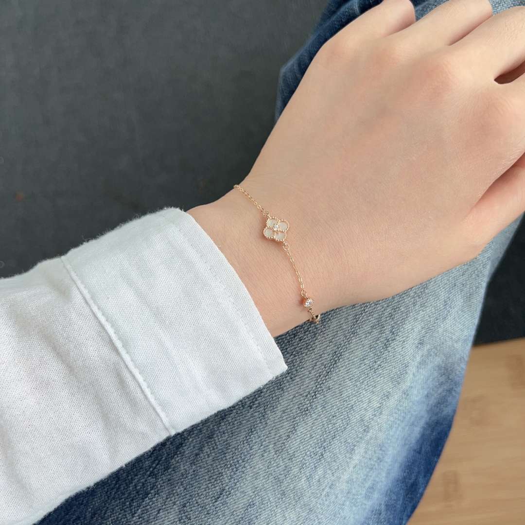 [Nova Jewelry]Delicate Four Leaf Clover Bracelet