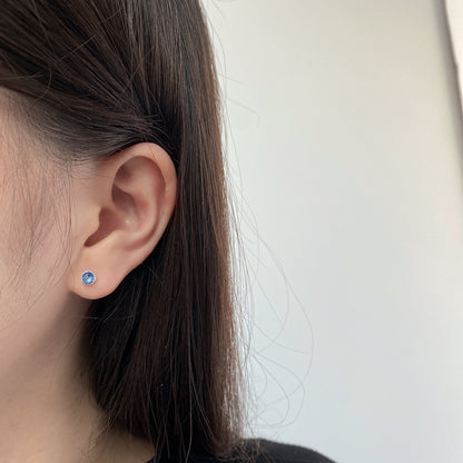 [Nova Jewelry]Sparkling Colorful Round Shape Earrings