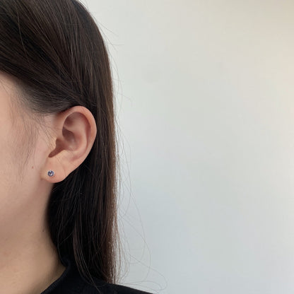 [Nova Jewelry]Sparkling Colorful Round Shape Earrings