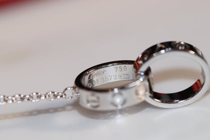 [BLUE TEARS]LOVE NECKLACE PINK GOLD AND SILVER