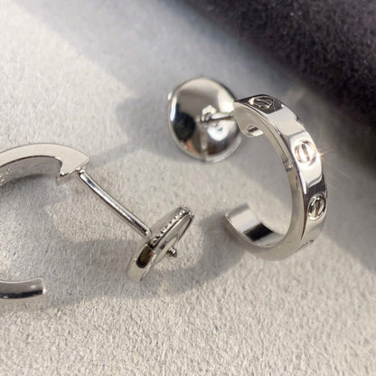 [BLUE TEARS]LOVE EARRINGS 2.65MM SILVER