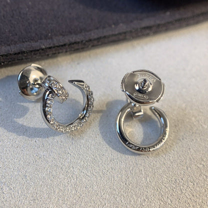 [BLUE TEARS]JUSTE EARRINGS SILVER DIAMONDS