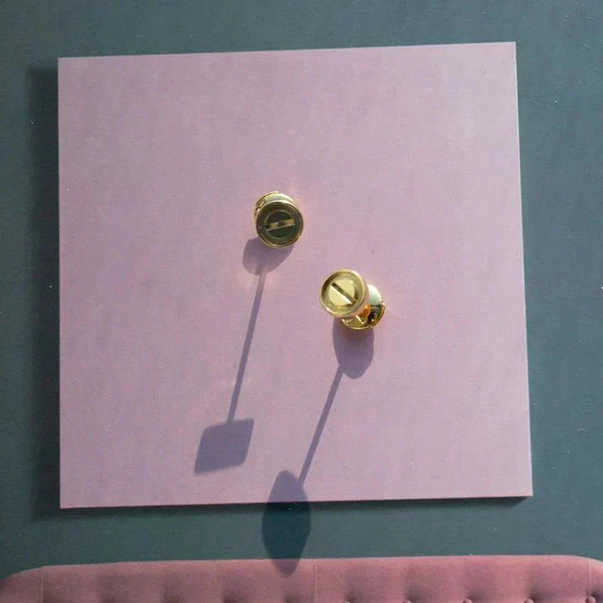 [BLUE TEARS]LOVE EARRINGS GOLD 10MM