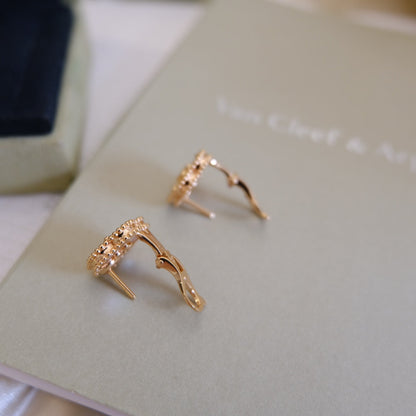 [BLUE TEARS]LUCKY PINK GOLD WHITE MOP EARRINGS
