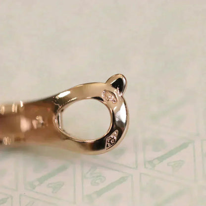 [BLUE TEARS]CLOVER MEDIUM 1 MOTIFS FUll DIAMOND EARRINGS