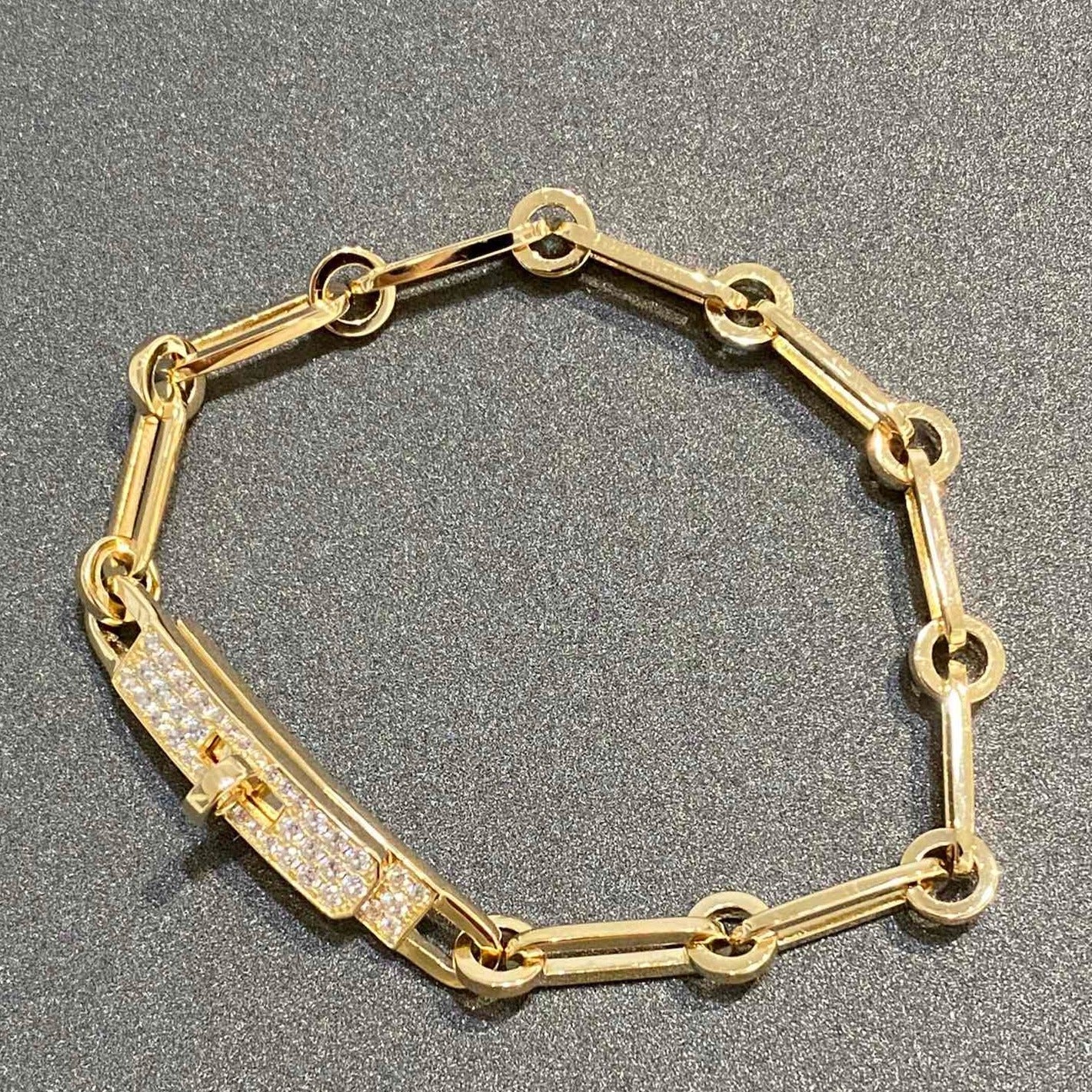 [BLUE TEARS]CHAINE BRACELET SMALL MODEL DIAMOND