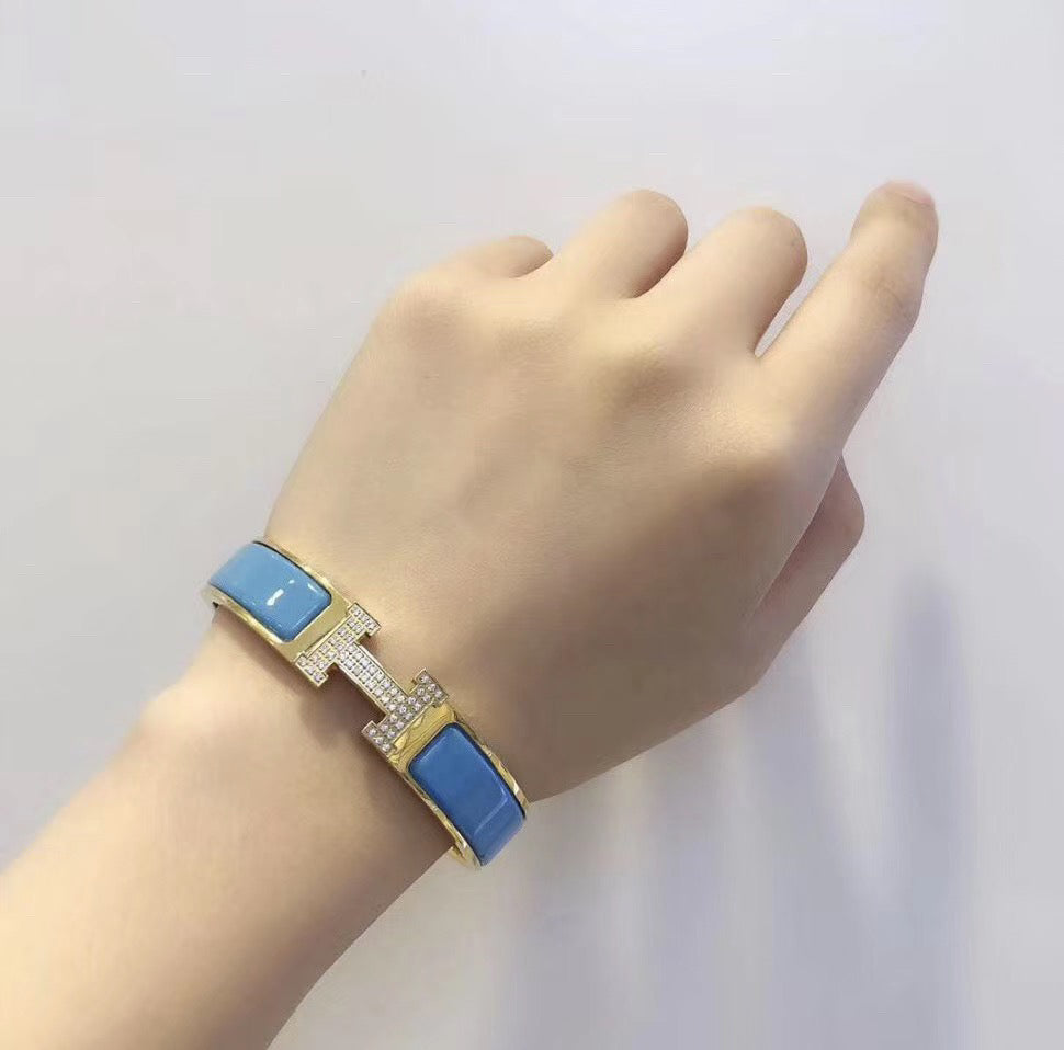 [BLUE TEARS]H CLOUD BLUE BRACELET GOLD DIAMOND