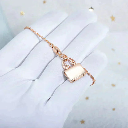 [BLUE TEARS]AMULETTE PEDANT ROSE GOLD NECKLACE