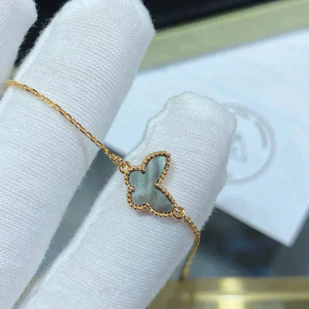 [BLUE TEARS]BUTTERFLY DARK MOP BUTTERFLY BRACELET