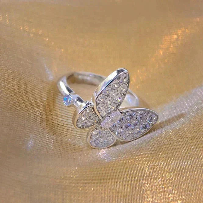 [BLUE TEARS]BUTTERFLY DIAMOND RING