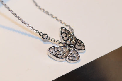 [BLUE TEARS]BUTTERFLY DIAMOND NECKLACE