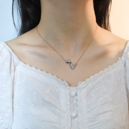 [BLUE TEARS]VOLT SILVER DIAMOND PEDANT NECKLACE