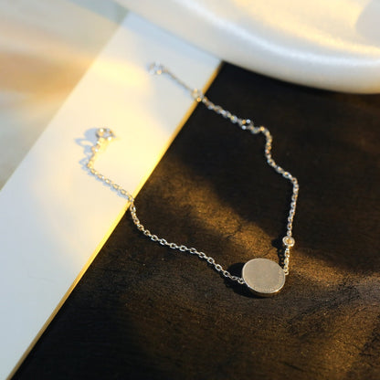 [BLUE TEARS]SUN MOTIF PINK MOP SILVER BRACELET