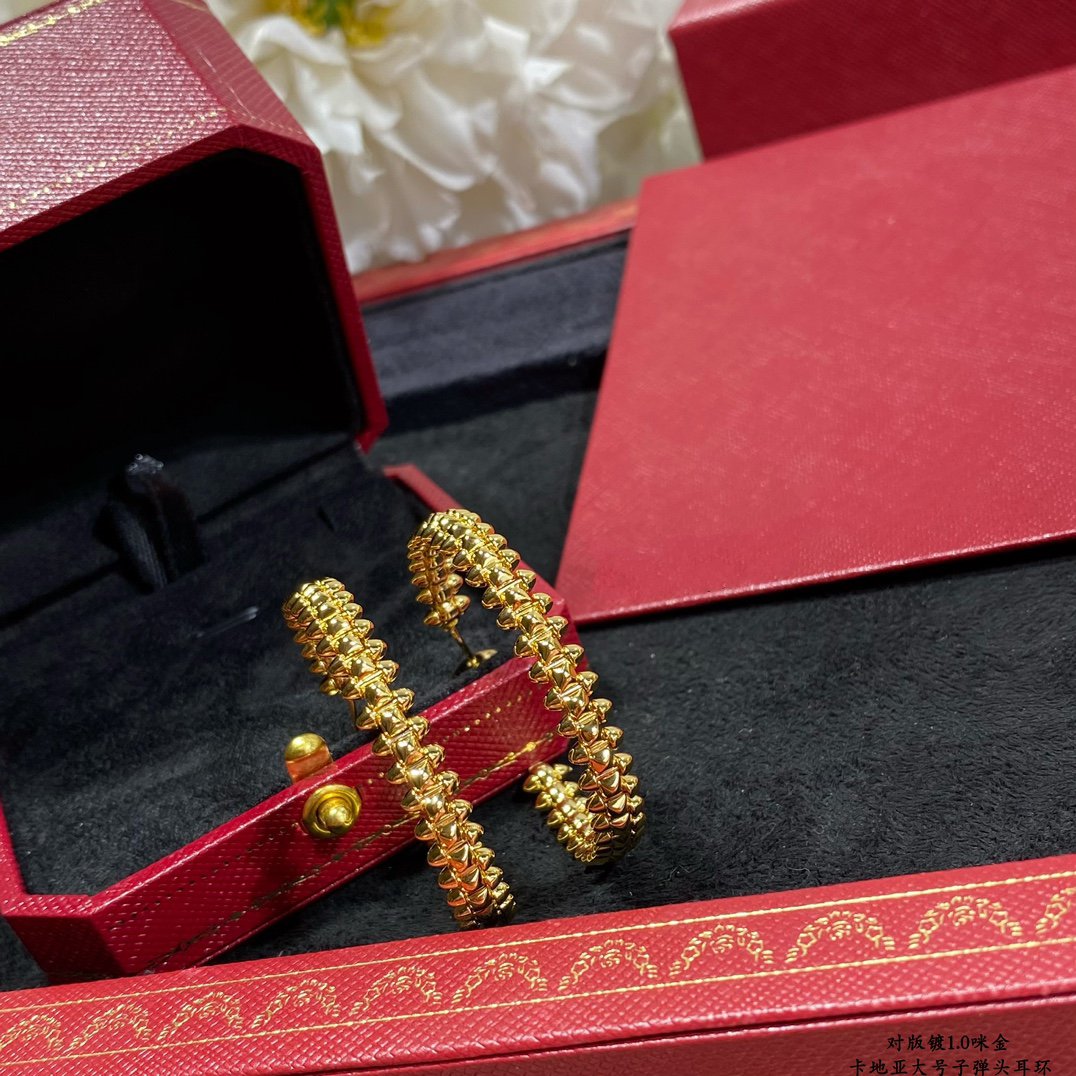 [BLUE TEARS]CLASH LARGE HOOP EARRINGS