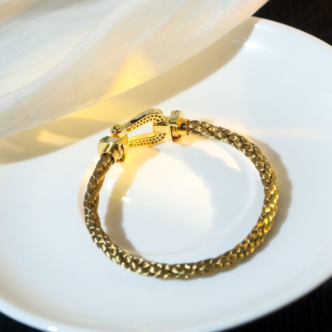 [BLUE TEARS]FORCE 10 GOLD GREEN DIAMOND PAVED