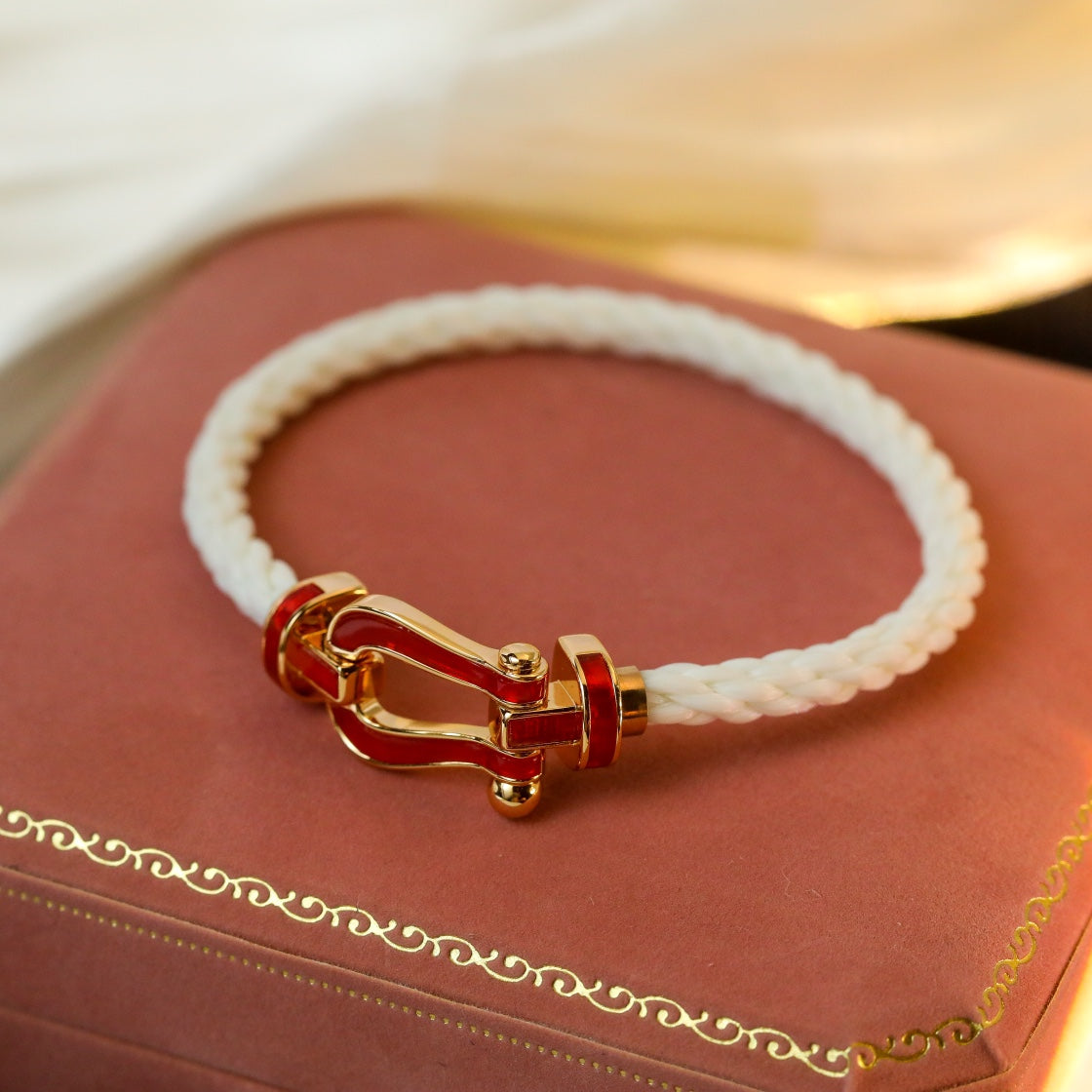 [BLUE TEARS]FORCE 10 WHITE TEXTILE DIAMOND PAVED