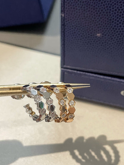 [BLUE TEARS]Hollow Design Four-Leaf Clover Flower Shape  Earrings