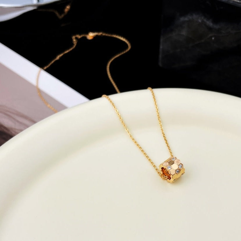 [BLUE TEARS]BEE MINI PEDANT DIAMOND NECKLACE