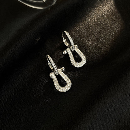 [BLUE TEARS]FORCE 10 FULL DIAMOND DROP EARRINGS MEDIUM MODEL