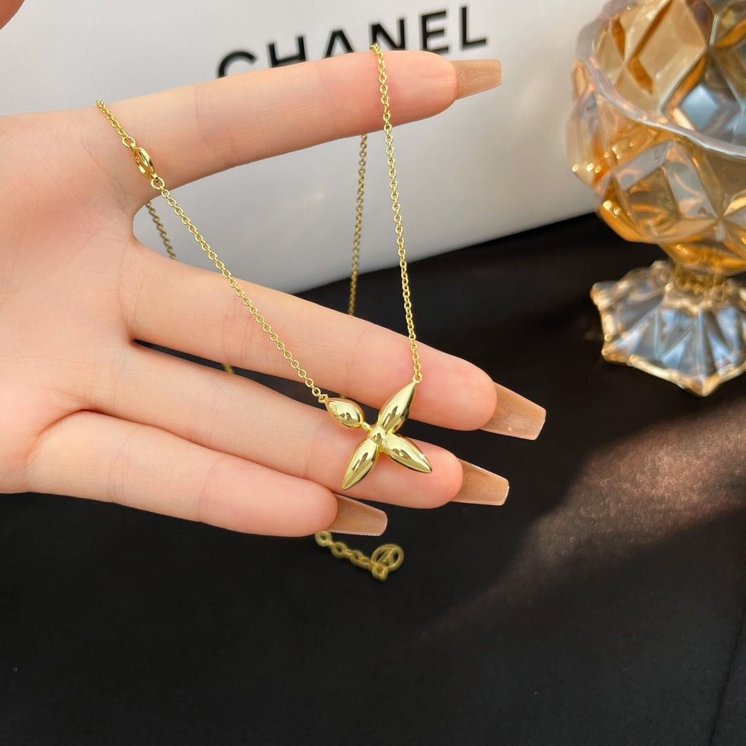 [BLUE TEARS]LOUISETTE GOLD NECKLACE