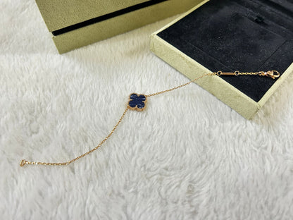 [BLUE TEARS]CLOVER 1 MOTIF PIETERSITE BRACELET