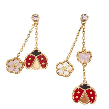 [BLUE TEARS]CLOVER MEDIUM 1 MOTIFS CARNELIAN EARRINGS
