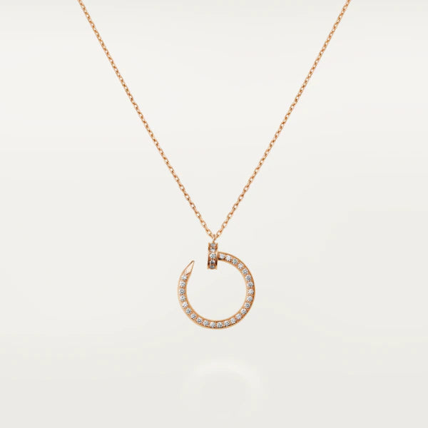 [BLUE TEARS]JUSTE NECKLACE PINK GOLD DIAMONDS
