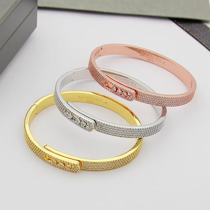 [Blue Tears Jewelry]Move Noa Full Pav¨¦ Diamond Bangle Bracelet