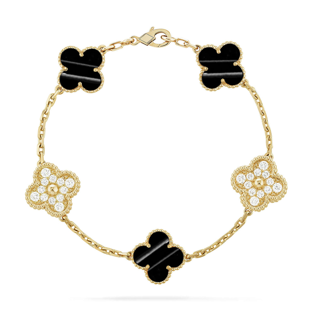 [BLUE TEARS] CLOVER 5 MOTIF PULSAR STONE BRACELET COLLECTION