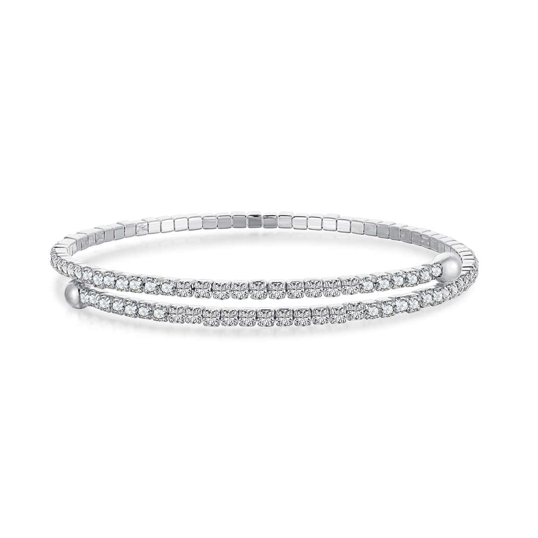 [Nova Jewelry]Row of Diamonds Round Fashion Bracelet