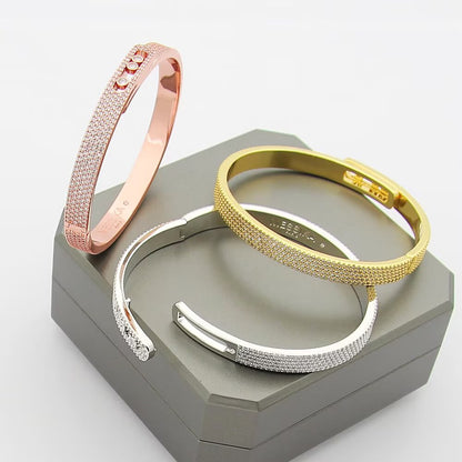 [Blue Tears Jewelry]Move Noa Full Pav¨¦ Diamond Bangle Bracelet