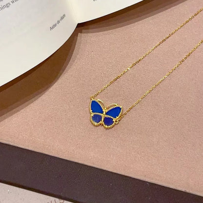 [BLUE TEARS]2026 BUTTERFLY BLUE NECKLACE