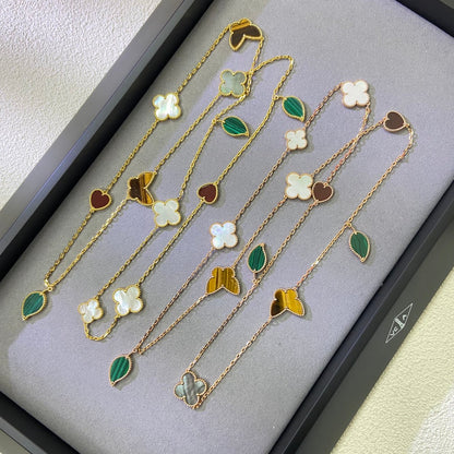 [BLUE TEARS]Lucky Alhambra Long Necklace-12 Designs