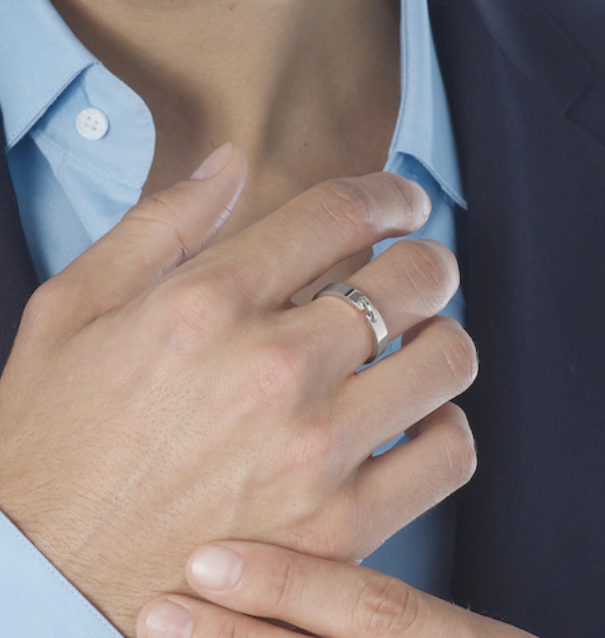 [BLUE TEARS]ALLIANCE LIENS VIDENCE 4MM RING