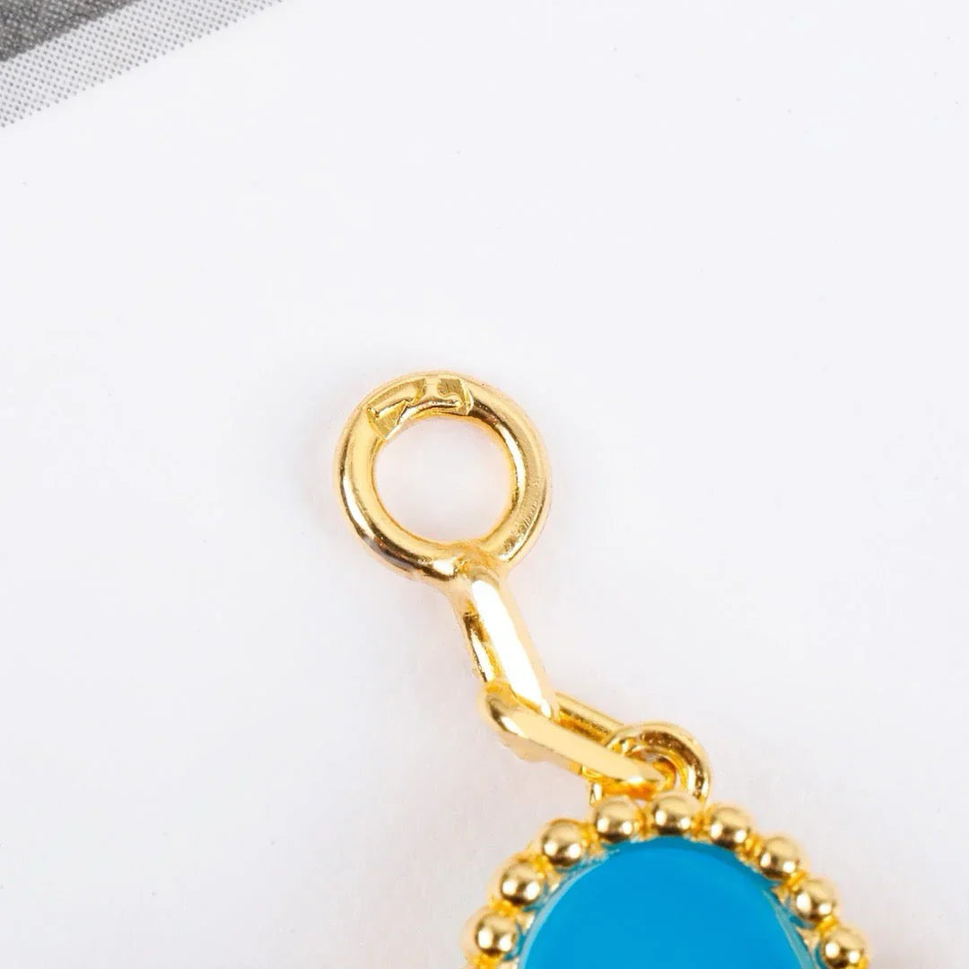 [BLUE TEARS] CLOVER 5 MOTIF TURQUOISE BRACELET COLLECTION