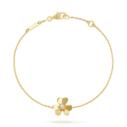 [BLUE TEARS]FRIVOLE GOLD FLOWER PINK MALACHITE BRACELET