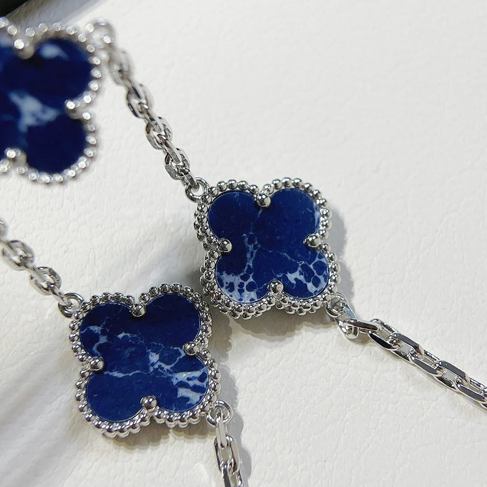 [BLUE TEARS]CLOVER 5 MOTIF PIETERSITE BRACELET COLLECTION