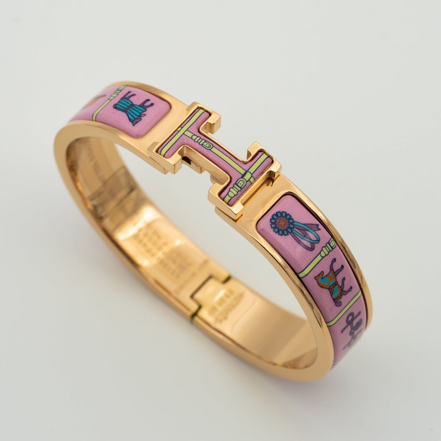 [BLUE TEARS]H PINK GOLD BRACELET PINK CERAMIC
