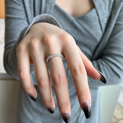 [Nova Jewelry]Sparkling Round Cut Tennis Ring
