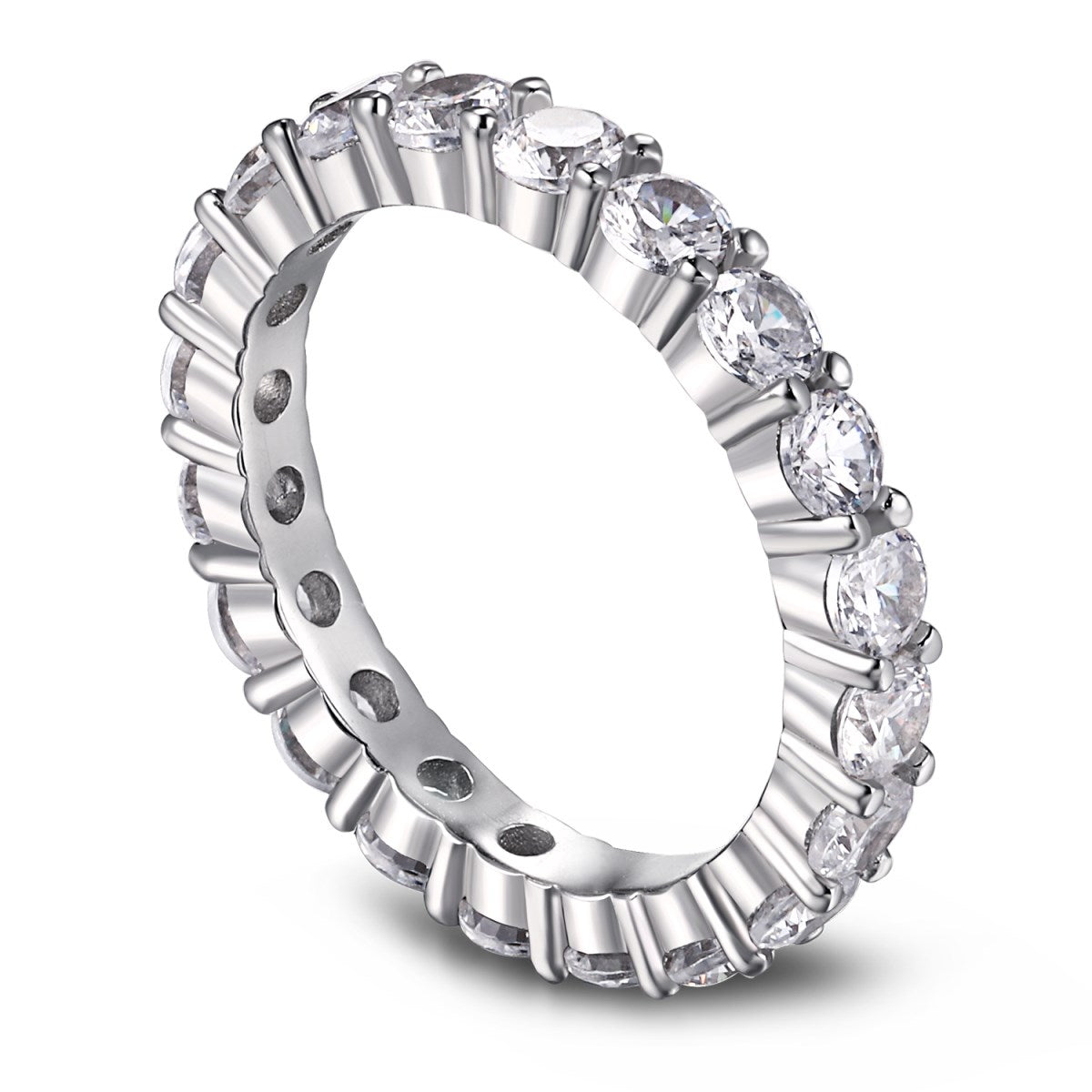 [Nova Jewelry]Sparkling Round Cut Tennis Ring