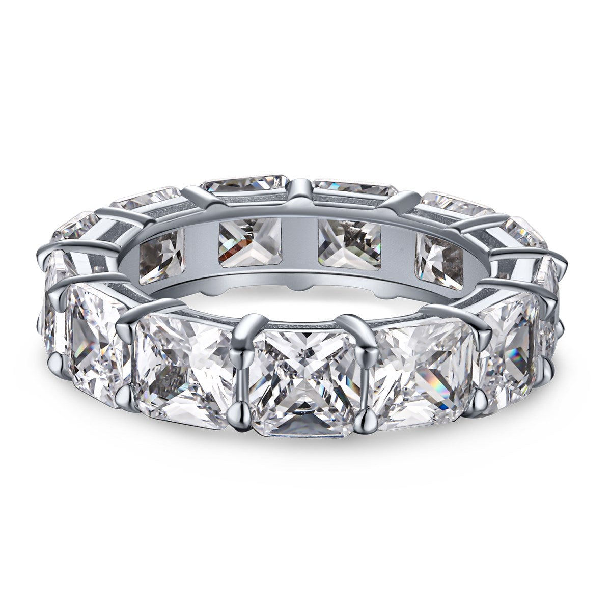 [Nova Jewelry]Elegant Princess Cut Tennis Ring