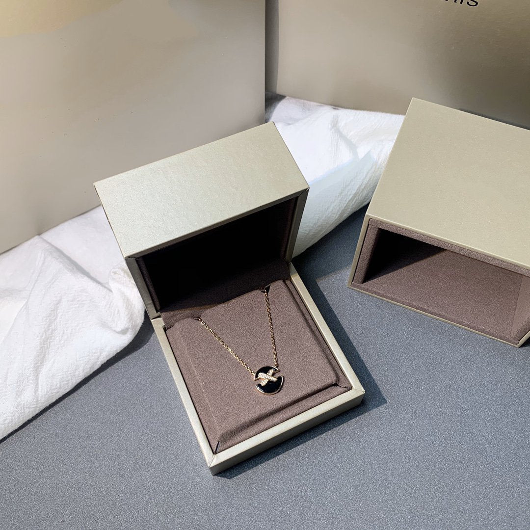 [BLUE TEARS]JEUX DE PINK GOLD DIAMOND NECKLACE