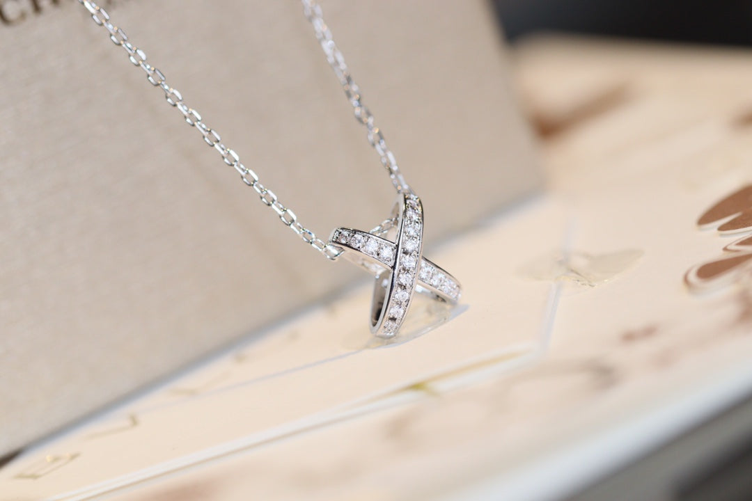 [BLUE TEARS]JEUX DE DIAMOND NECKLACE