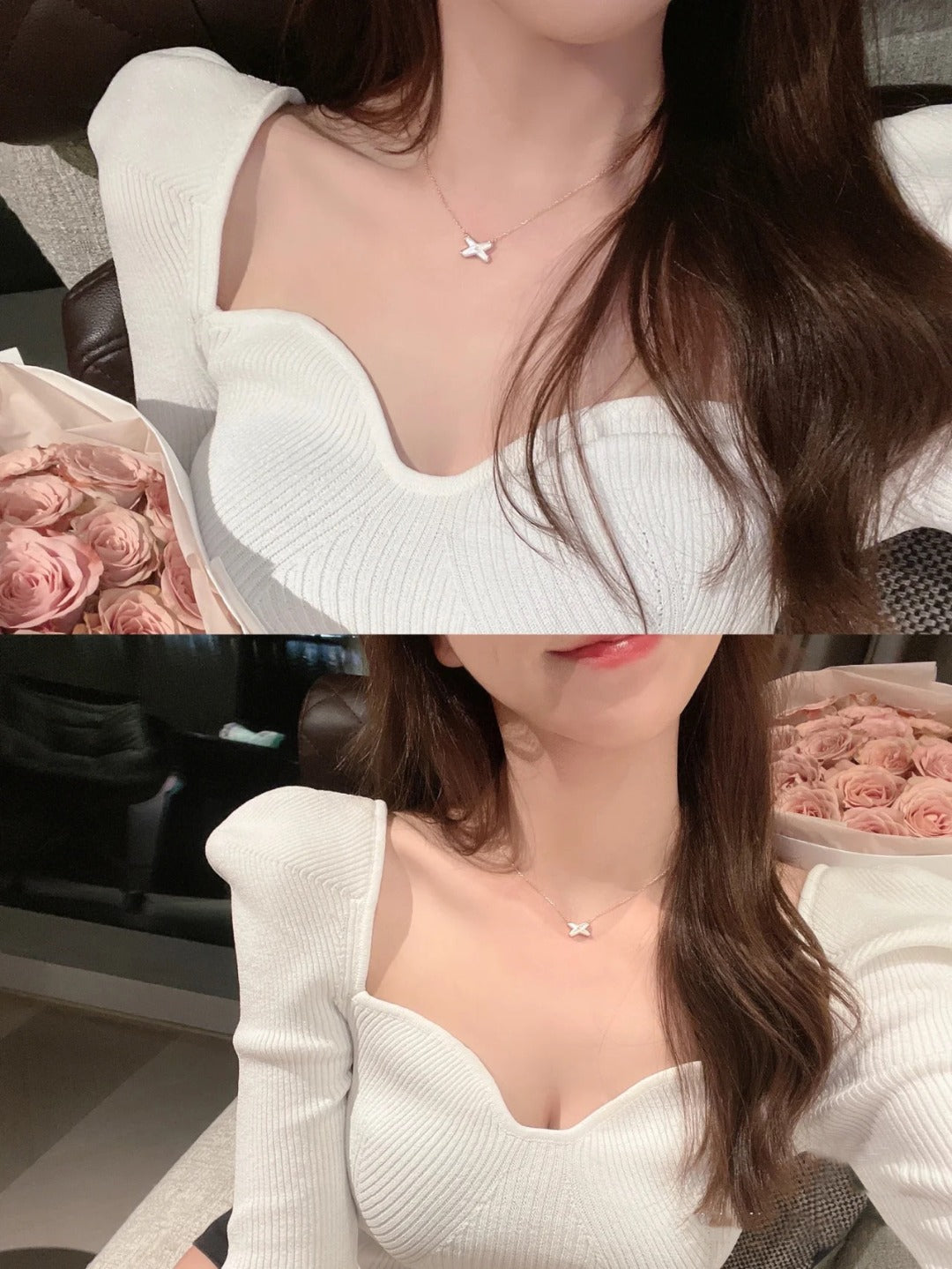 [BLUE TEARS]JEUX DE NECKLACE 1 DIAMOND