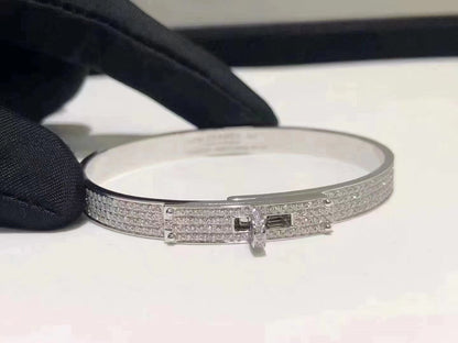 [BLUE TEARS]HM KELLY BRACELET IN SILVER AND FULL PAVE DIAMOND
